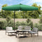vidaXL - Parasol - met - stalen - paal - 300 - cm - groen