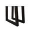 Feel Furniture - 180x90 Eettafel - Massief Boomstamblad Eiken - Constructed oak - 5 cm dik - U Frame