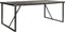Eettafel Valencia visgraat teakhout 160 cm - zwart | BY-OLAF