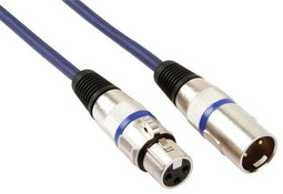 HQ Power - Professional DMX Kabel - 5m XLR Mannelijk naar Vrouwelijk - Zwart