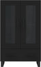 vidaXL - Hoge - kast - 69,5x31x115 - cm - bewerkt - hout - zwart