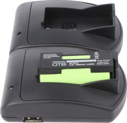 2-weg snellader en 2x batterij geschikt voor de Sennheiser BA2015 NiMH-batterij