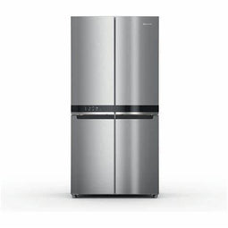 Bauknecht BKQ9U3LEF - Amerikaanse Koelkast - 594 liter - Inox Look - Energieklasse D