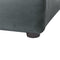 BOUSSE - Tweepersoons boxspring - Grijs - 180 x 200 cm - Fluweel