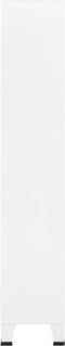 vidaXL - Boekenkast - industrieel - 80x32x180 - cm - staal - wit