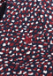 Flo - Jurkje - Geweven crepe met schouderdetails - Navy met off white en bordeaux (80)