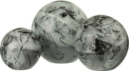 J-Line presse-papier Lignes - glas - wit/grijs - large