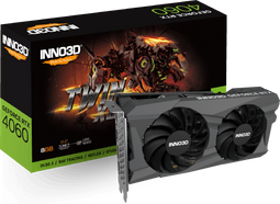 INNO3D GeForce RTX 4060 - Videokaart 8 GB GDDR6 - 7680 x 4320 Pixels - PCIe 4.0