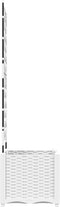 vidaXL - Tuinplant - met - Trellis - Wit - 40x40x143 - cm