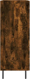 vidaXL - Dressoir - 69,5x34x90 - cm - bewerkt - hout - gerookt - eikenkleurig