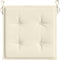 vidaXL - Tuinstoelkussens - 2 - st - 40x40x3 - cm - oxford - stof - crèmekleurig