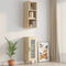 vidaXL Wandkast - 34,5x32,5x90 cm - bewerkt hout - sonoma eiken