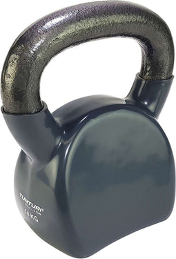 Tunturi Kettlebell - 14 kg - Vinyl - Inclusief gratis fitness app - Grijs