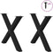 vidaXL - Eettafelpoten - 2 - st - X-vormig - 90x(72-73) - cm - staal - zwart