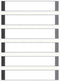 Geplastificeerd etiket Avery - grijs - 24 etiketten 86x17mm