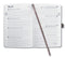 Sigel agenda 2024 - Jolie Flair - A5 - hardcover - 7 dagen / 2 pagina's - coffee brown - SI-J4123