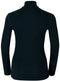 Odlo Bl Top Turtle Neck L/S Half Zip WARM - Dames Thermoshirt - Zwart - Maat XS