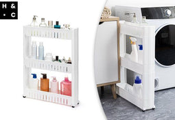 Home&Comfort Keukentrolley op Wieltjes - Compact Opbergrek - 3 Lagen