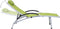 vidaXL - Ligbed - aluminium - en - textileen - groen