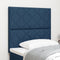 vidaXL - Hoofdbord - met - een - Diamantblokontwerp - in - Blauw - - - 100 - cm - Stoffen - Hoofdbord
