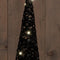 Anna Collection led kegel kerstboom lamp - zwart - D12,5 x H40 cm