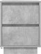 vidaXL - Nachtkastje - met - LED-verlichting - 38x34x50 - cm - betongrijs