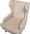 ALTA - Chesterfield fauteuil - Beige - Fluweel