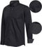 Cappuccino Italia - Heren Overhemden Regular Fit Overhemd Black - Zwart - Maat 3XL