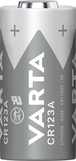 Varta 06205 - CR123A Batterij - Lithium 3 V 1430 mAh - Grijs (10 stuks)
