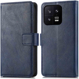 iMoshion Hoesje Geschikt voor Xiaomi 13 Pro Hoesje Met Pasjeshouder - iMoshion Luxe Bookcase - Donkerblauw