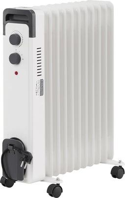 STAHLMANN ZR17 - Olieradiator 2500 Watt - Thermostaat en 3 verwarmingsniveaus - Wit