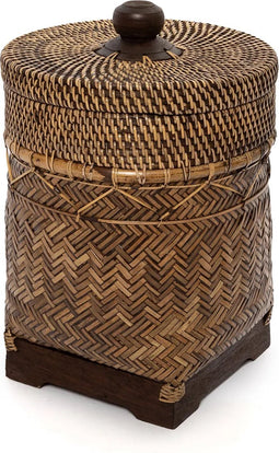 De badkamermand - natuurlijk bruin