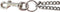 De Boon Fietsmand Ketting - Hondenfiets-accessoires - 50x5x3 cm Chroom