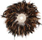De Coastal Juju Muurdecoratie - Zwart Bruin - M