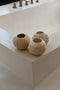 De Coconut Stripe Kaarshouder - Naturel
