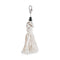 De Cowrie Tassel Sleutelhanger - Wit