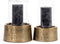 De Croco Kaarsenhouder met Glas - Messing - L