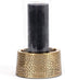 De Croco Kaarsenhouder met Glas - Messing - M
