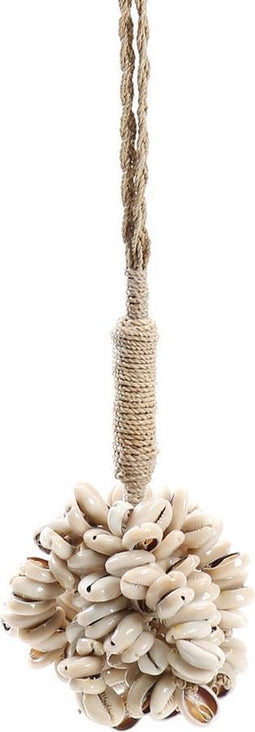 De Door Shell Cowrie Hangdecoratie - Naturel