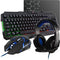 DE G-LAB Argon Combo - 4 in 1 Gaming Set - Azerty Gamer Toetsenbord met achtergrondverlichting, 3200 DPI Gamer Muis, Gaming Headset, Antislip Muismat - Xbox One Mac PS4 PC Gamer Pack
