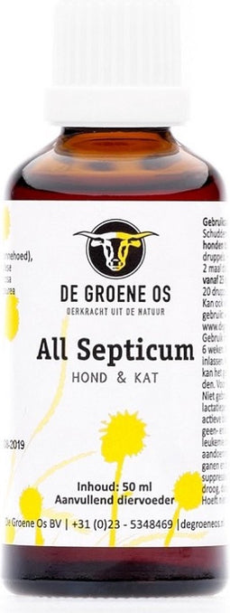 De Groene Os All Septicum Hond / Kat 50 ML