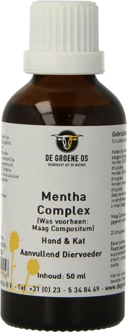 De Groene Os Mentha Complex Hond / Kat 50 ML