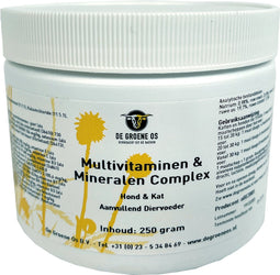 De Groene Os Multivitaminen / Mineralen Complex Hond / Kat 250 GR