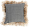 De Katoenen Bonita Kussenhoes - Naturel Zwart - 60x60