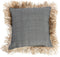 De Katoenen Bonita Kussenhoes - Naturel Zwart - 60x60