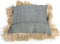De Katoenen Bonita Kussenhoes - Naturel Zwart - 60x60