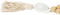 De Kubu Halsketting - Naturel Wit