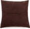 De leren kussenhoes met vier panelen - Choco - 40x40
