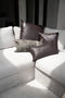 De leren kussenhoes met vier panelen - Choco - 40x40