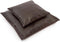 De leren kussenhoes met vier panelen - Choco - 60x60
